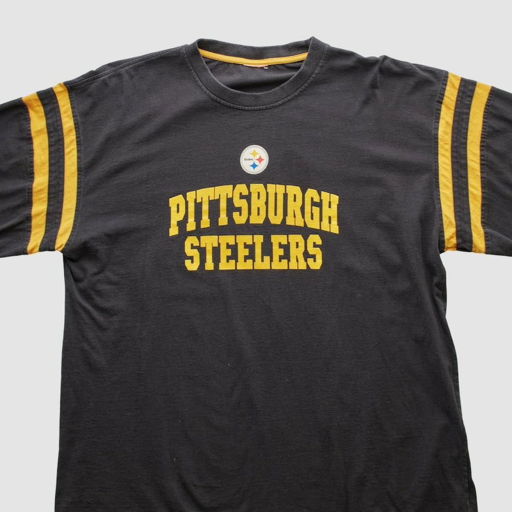 Pittsburgh Steelers 2000s Long Sleeve T-shirt - Black Vintage discount
