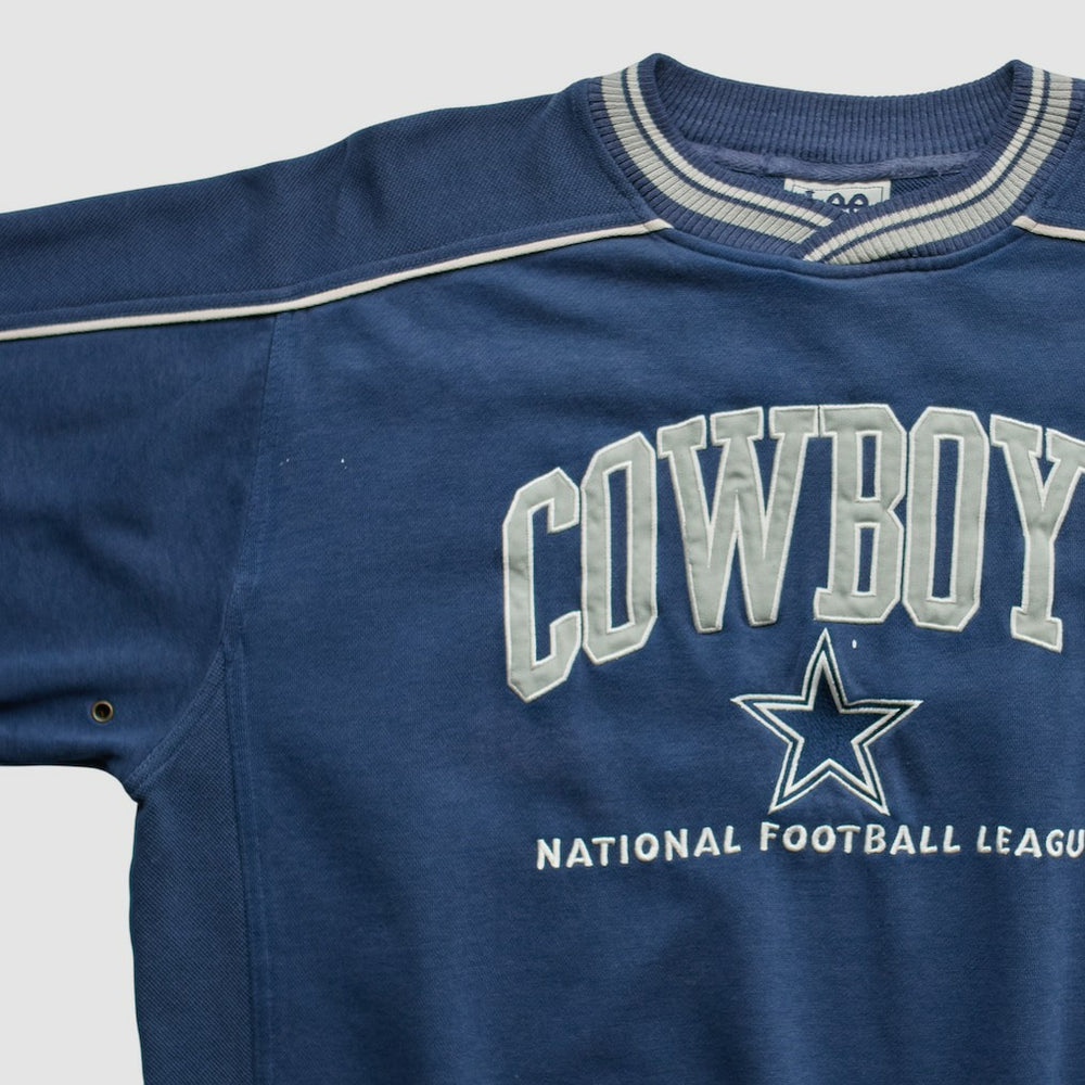 Dallas Cowboys Lee Apparel 90s Pullover Sweatshirt - Navy Vintage on sale