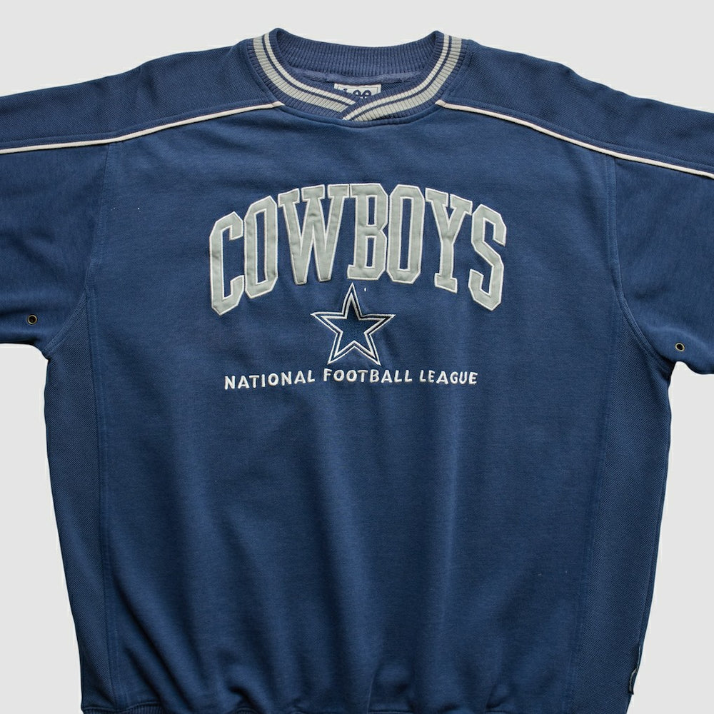 Dallas Cowboys Lee Apparel 90s Pullover Sweatshirt - Navy Vintage on sale