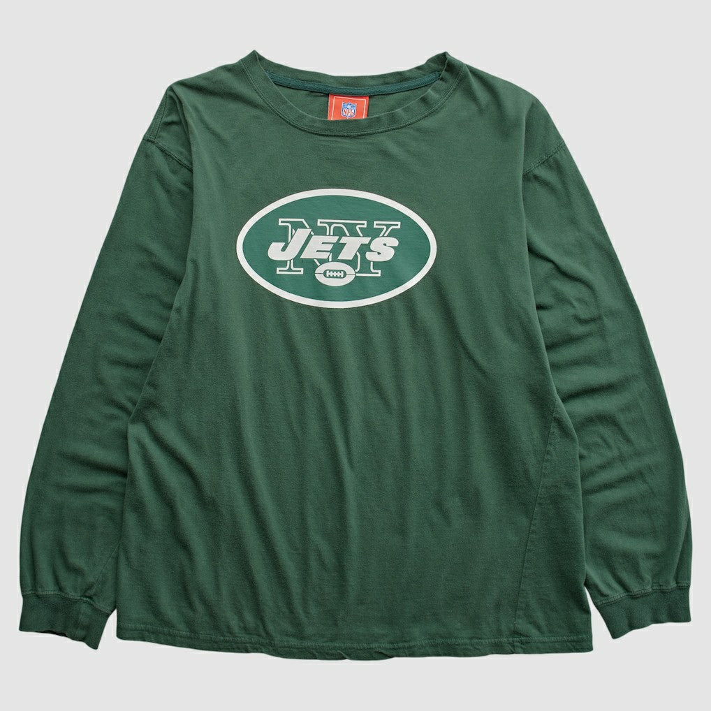 New York Jets NFL 2000s Long Sleeve T-shirt - Green Vintage online