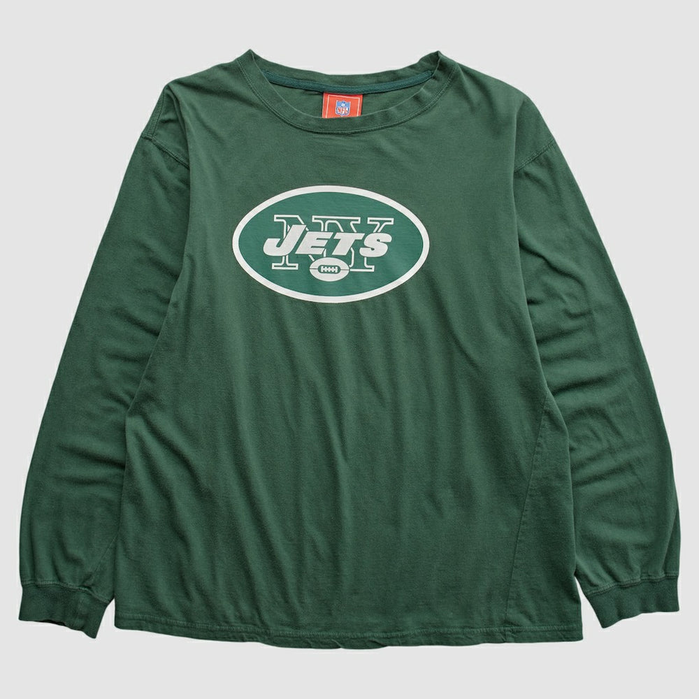 New York Jets NFL 2000s Long Sleeve T-shirt - Green Vintage online