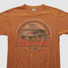 New England Patriots 2002 T-shirt - Orange Vintage cheap