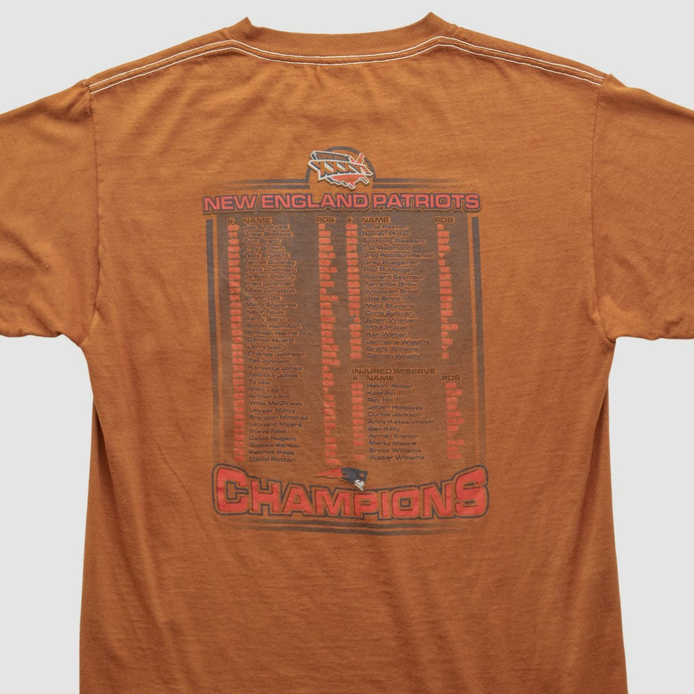 New England Patriots 2002 T-shirt - Orange Vintage cheap