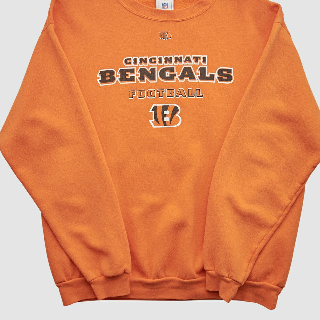 Cincinnati Bengals NFL 2000s Pullover Sweatshirt - Orange Vintage for sale