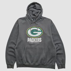 Green Bay Packers NFL 2010s Hooded Pullover Sweatshirt - Charcoal Vintage outlet