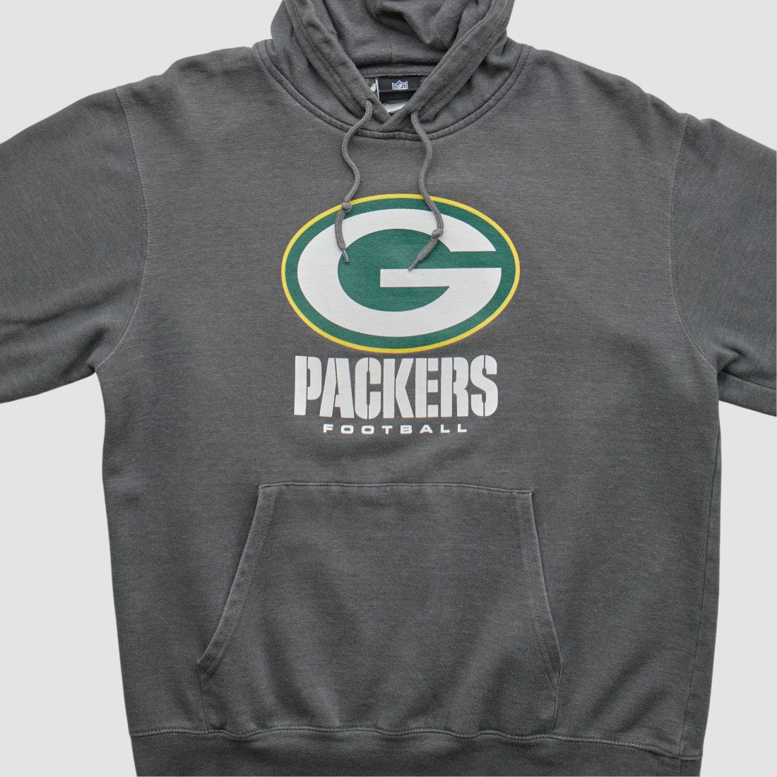 Green Bay Packers NFL 2010s Hooded Pullover Sweatshirt - Charcoal Vintage outlet
