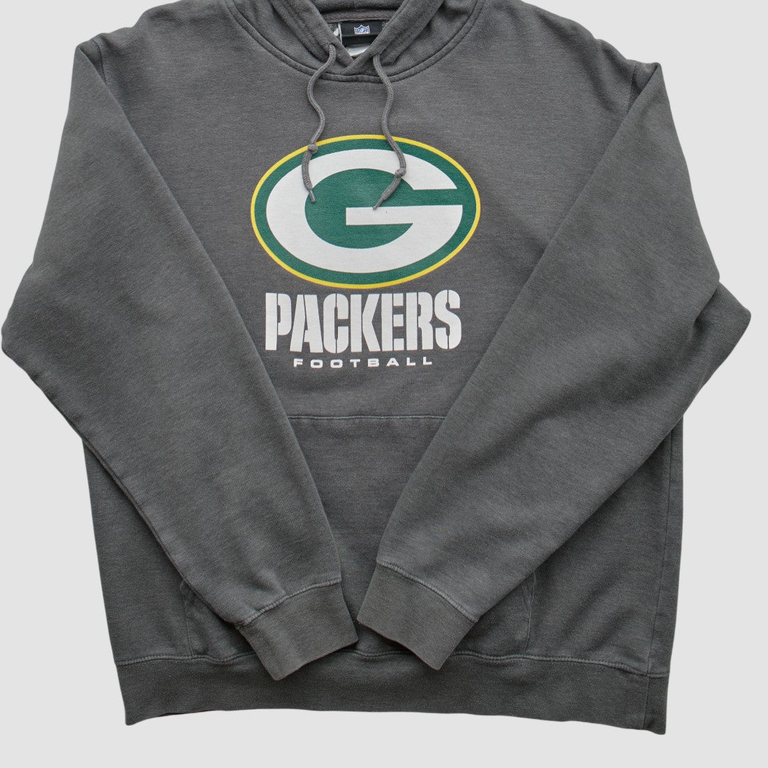 Green Bay Packers NFL 2010s Hooded Pullover Sweatshirt - Charcoal Vintage outlet