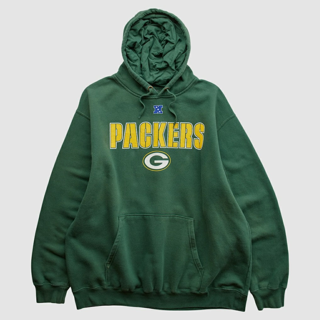 Green Bay Packers NFL 2010s Hooded Pullover Sweatshirt - Green Vintage outlet