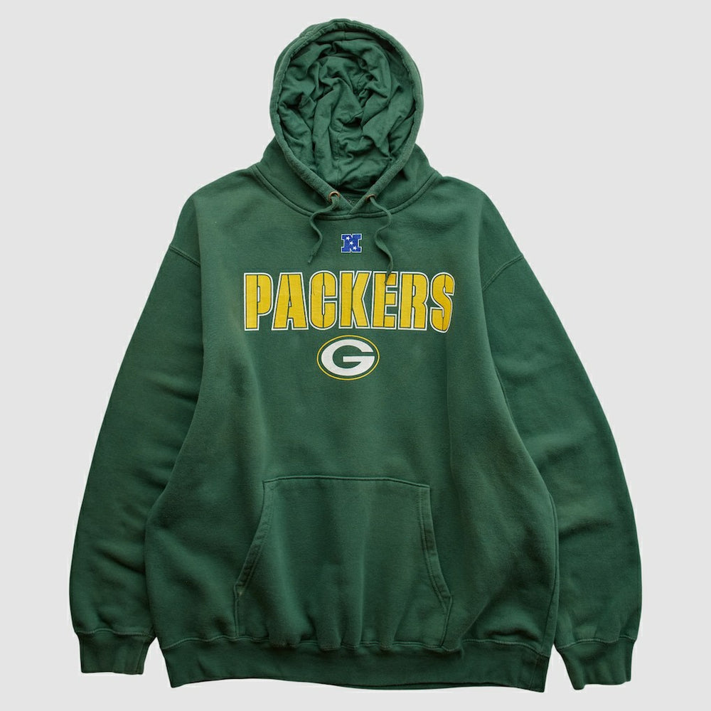 Green Bay Packers NFL 2010s Hooded Pullover Sweatshirt - Green Vintage outlet