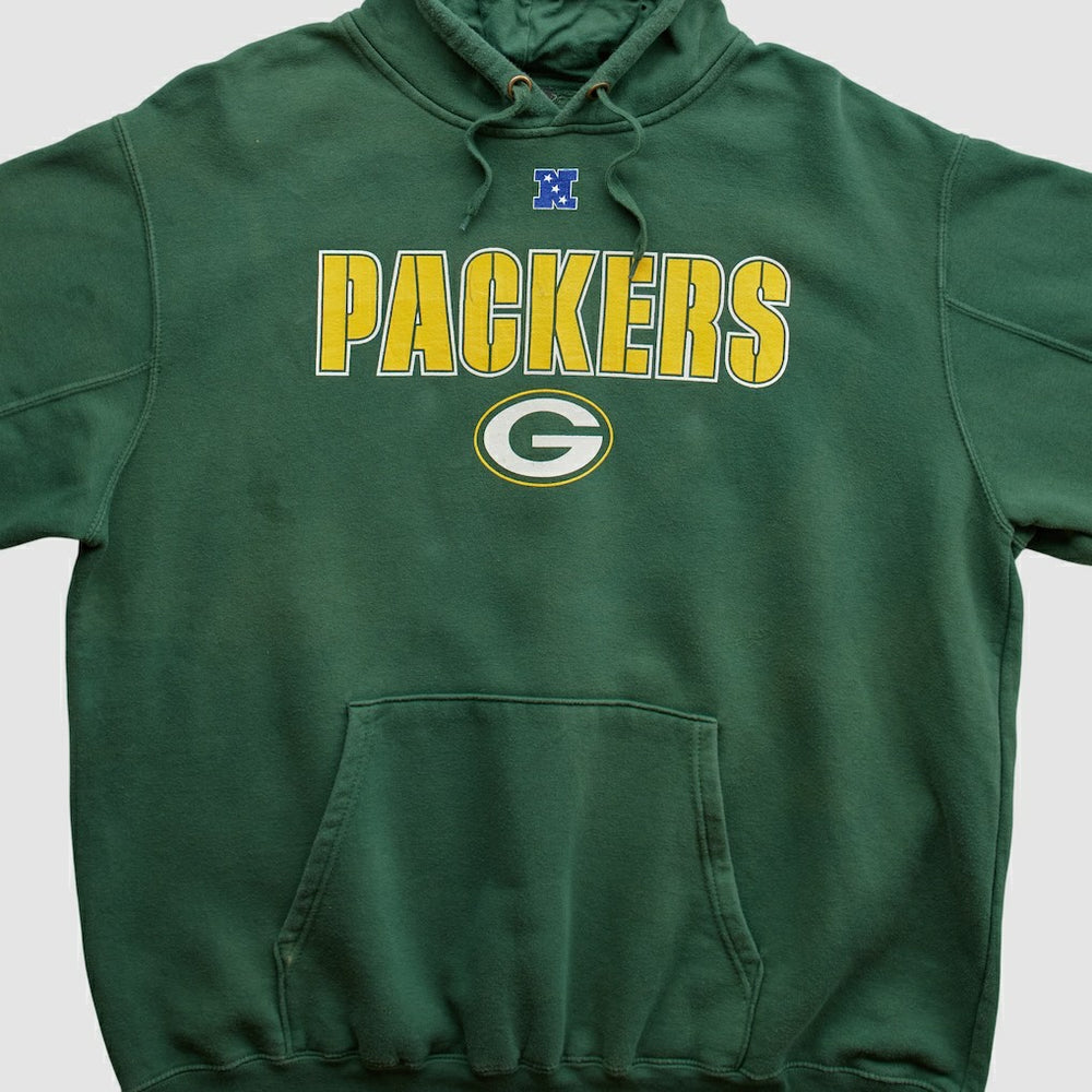 Green Bay Packers NFL 2010s Hooded Pullover Sweatshirt - Green Vintage outlet