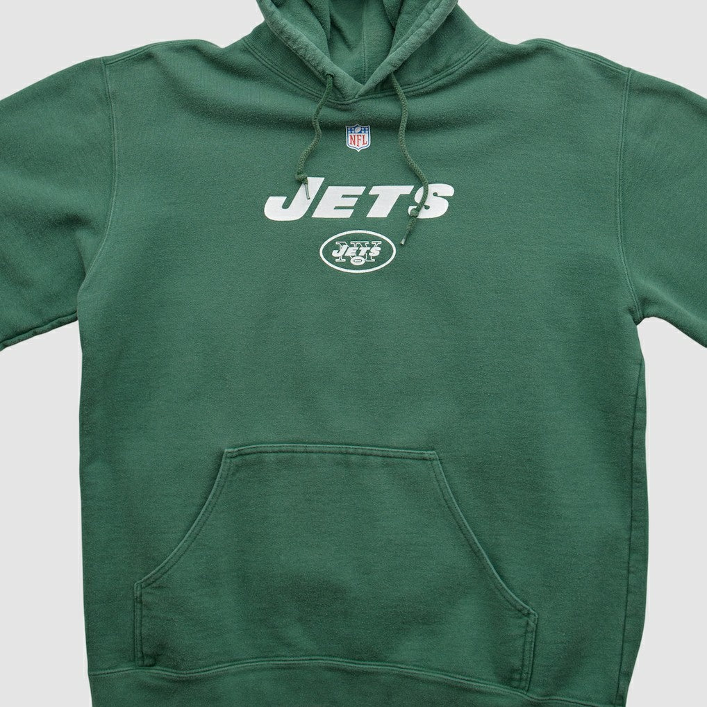 New York Jets Reebok 2000s Hooded Pullover Sweatshirt - Green Vintage cheap