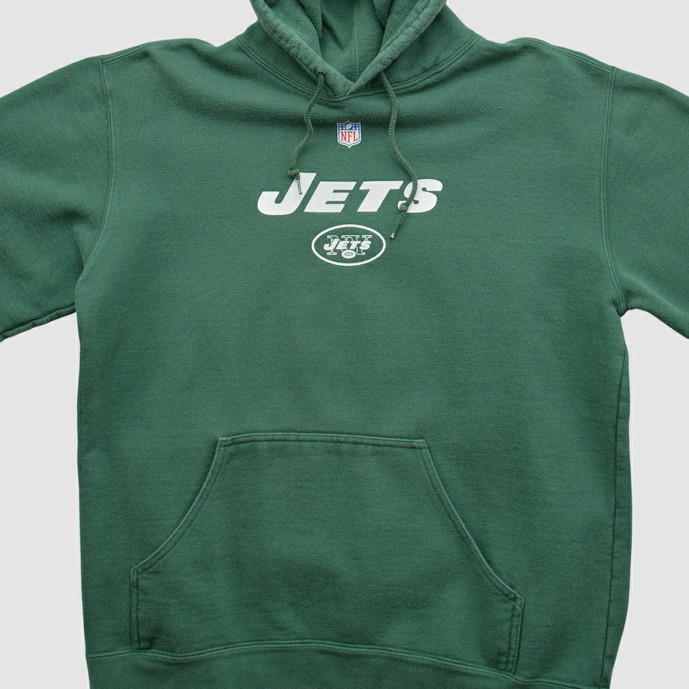 New York Jets Reebok 2000s Hooded Pullover Sweatshirt - Green Vintage cheap