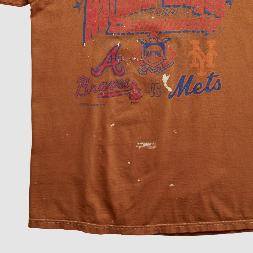 MLB National League Championship Majestic 1999 T-shirt - Orange Vintage