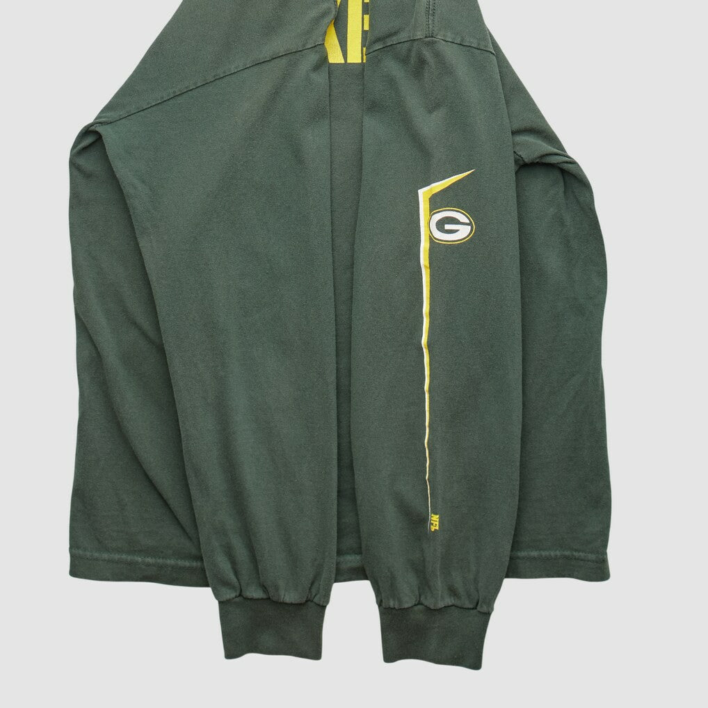 Green Bay Packers NFL 2000s Long Sleeve T-shirt - Green Vintage sale