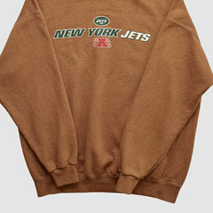 New York Jets NFL 2000s Pullover Sweatshirt - Brown Vintage outlet