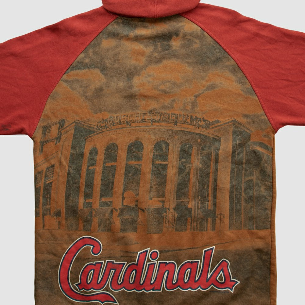 St. Louis Cardinals Majestic 2010s Hooded Pullover Sweatshirt - Brown Vintage