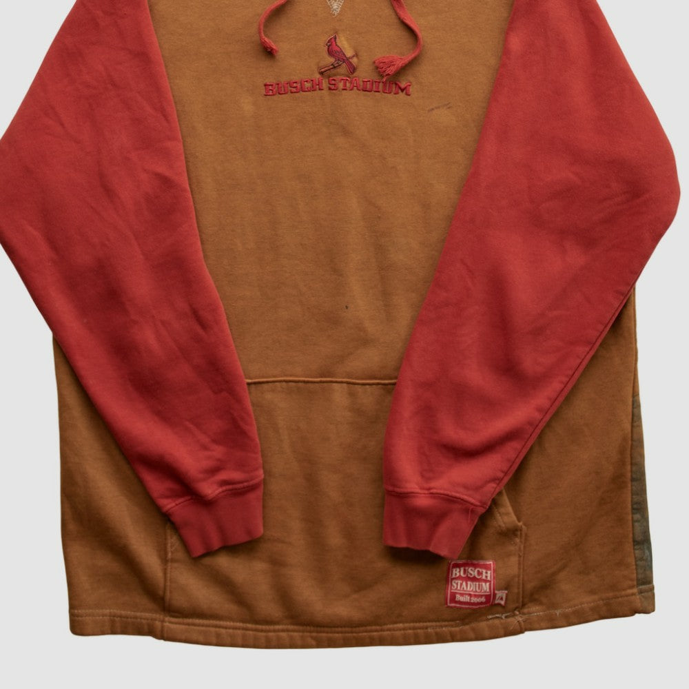 St. Louis Cardinals Majestic 2010s Hooded Pullover Sweatshirt - Brown Vintage