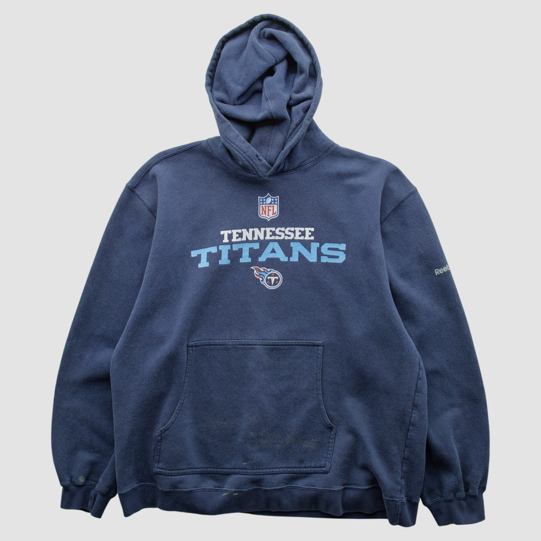 Tennessee Titans Reebok 2000s Hooded Pullover Sweatshirt - Navy Vintage for sale