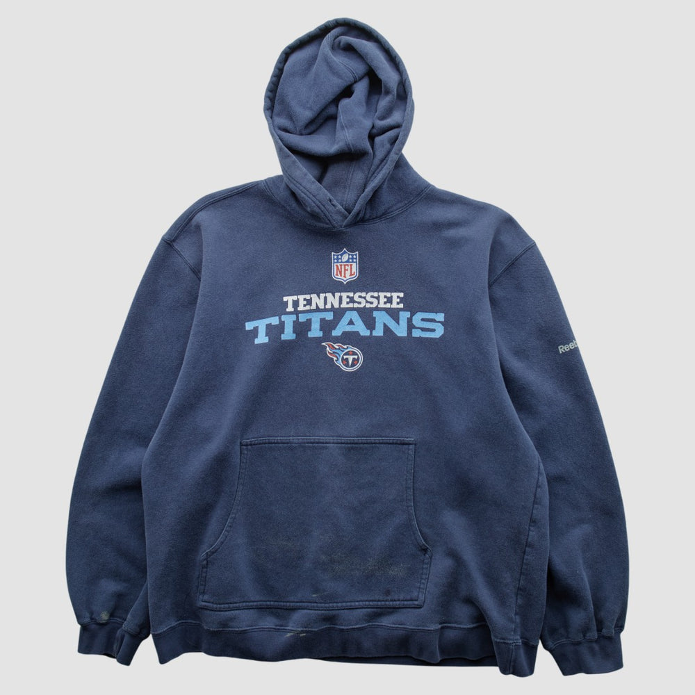 Tennessee Titans Reebok 2000s Hooded Pullover Sweatshirt - Navy Vintage for sale