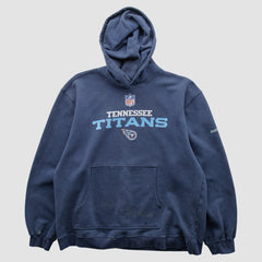 Tennessee Titans Reebok 2000s Hooded Pullover Sweatshirt - Navy Vintage for sale