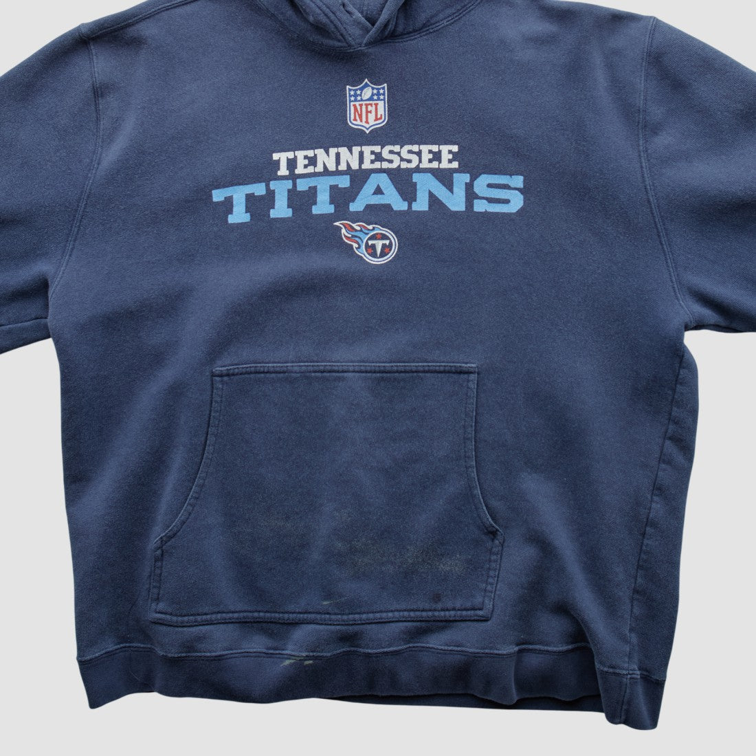 Tennessee Titans Reebok 2000s Hooded Pullover Sweatshirt - Navy Vintage for sale