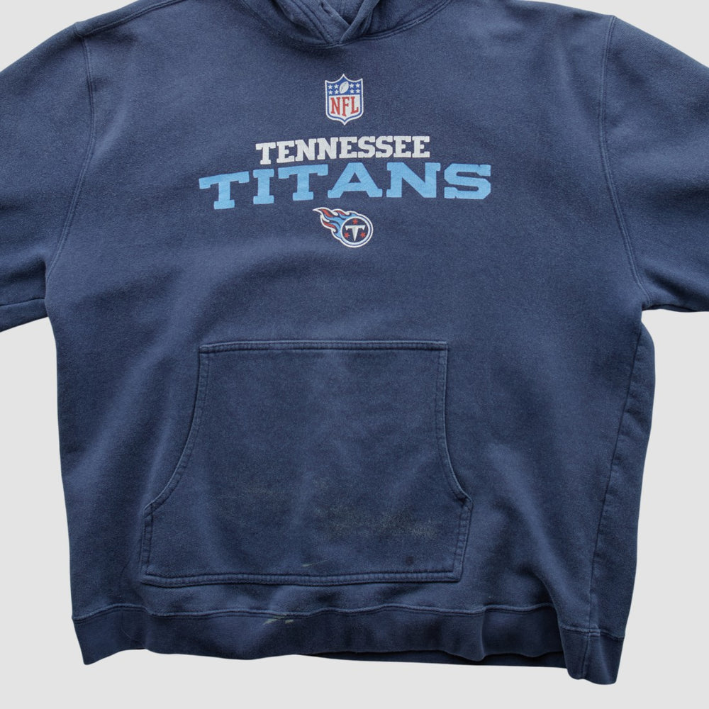 Tennessee Titans Reebok 2000s Hooded Pullover Sweatshirt - Navy Vintage for sale