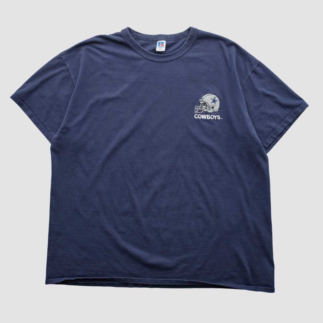 Dallas Cowboys Russell 90s T-shirt - Navy Vintage for sale