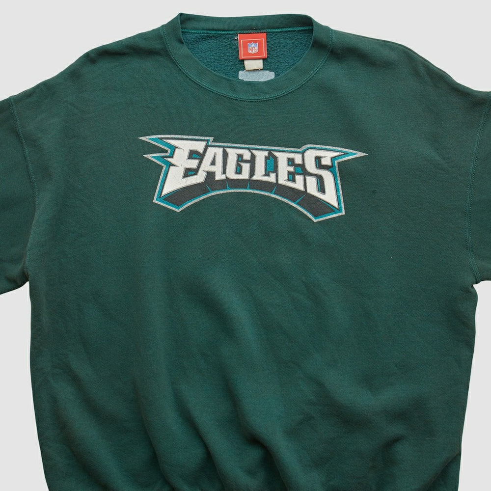 Philadelphia Eagles NFL 2000s Pullover Sweatshirt - Green Vintage on sale