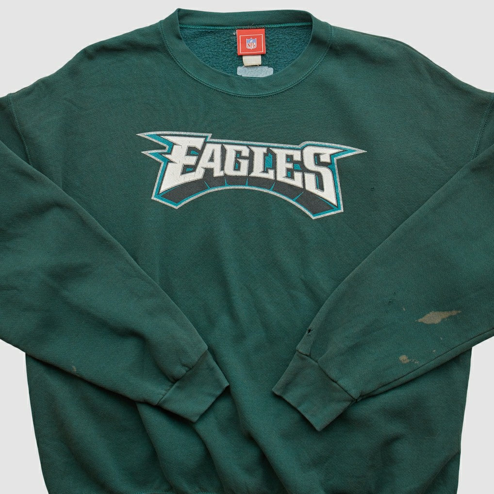 Philadelphia Eagles NFL 2000s Pullover Sweatshirt - Green Vintage on sale