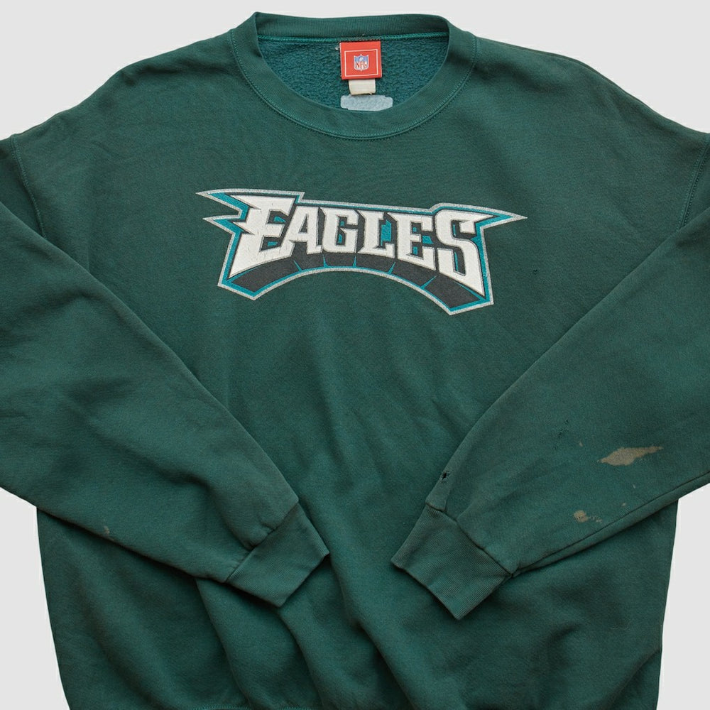 Philadelphia Eagles NFL 2000s Pullover Sweatshirt - Green Vintage on sale