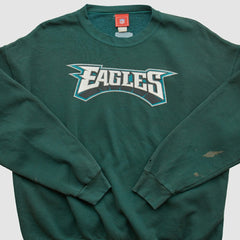 Philadelphia Eagles NFL 2000s Pullover Sweatshirt - Green Vintage on sale