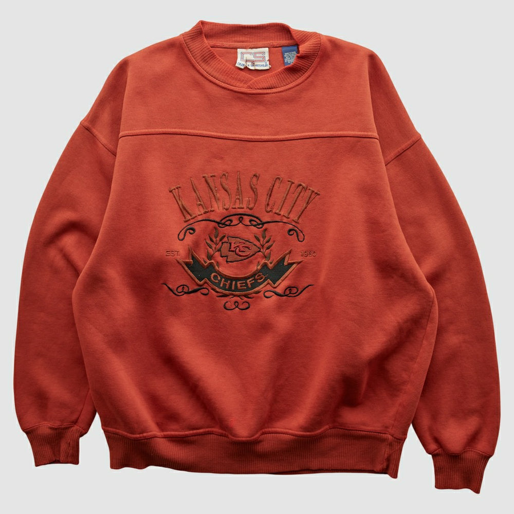 Kansas City Chiefs Crable Sportswear 90s Pullover Sweatshirt - Red Vintage on sale