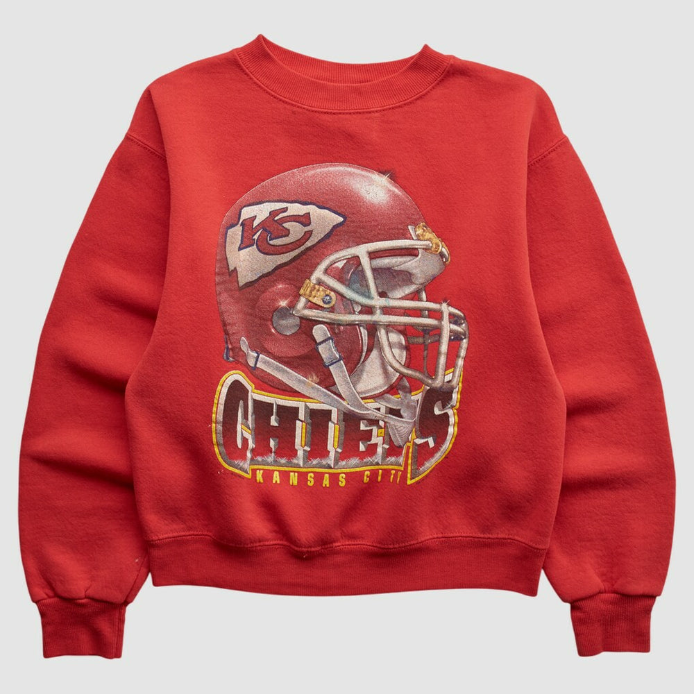 Kansas City Chiefs Lee Apparel 90s Pullover Sweatshirt - Red Vintage cheap