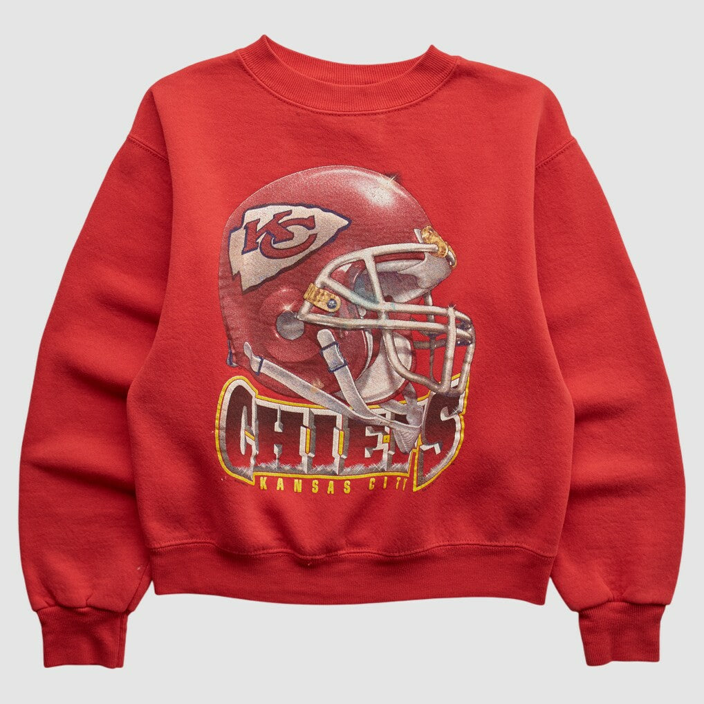 Kansas City Chiefs Lee Apparel 90s Pullover Sweatshirt - Red Vintage cheap