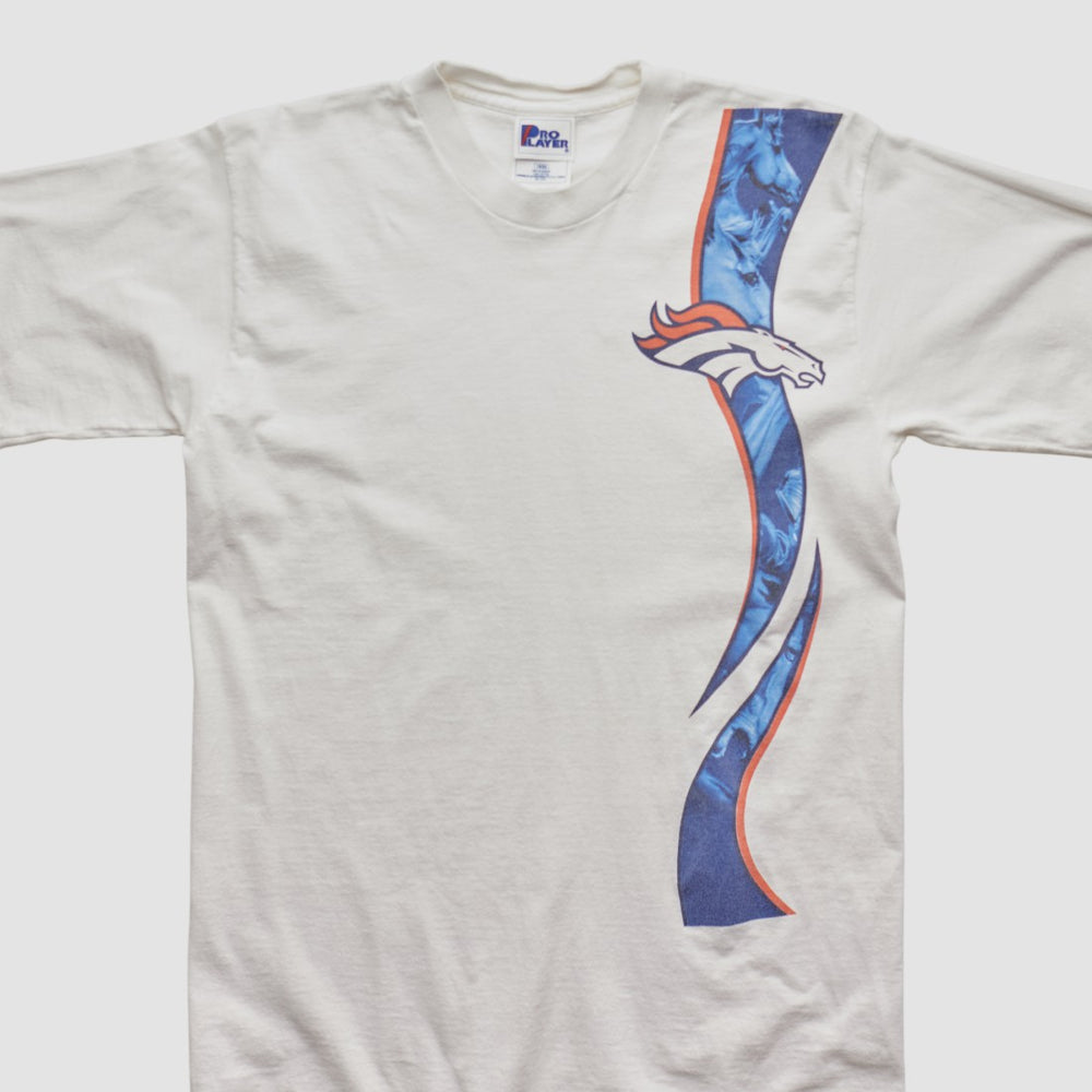 Denver Broncos Pro Player 90s T-shirt - White Vintage outlet