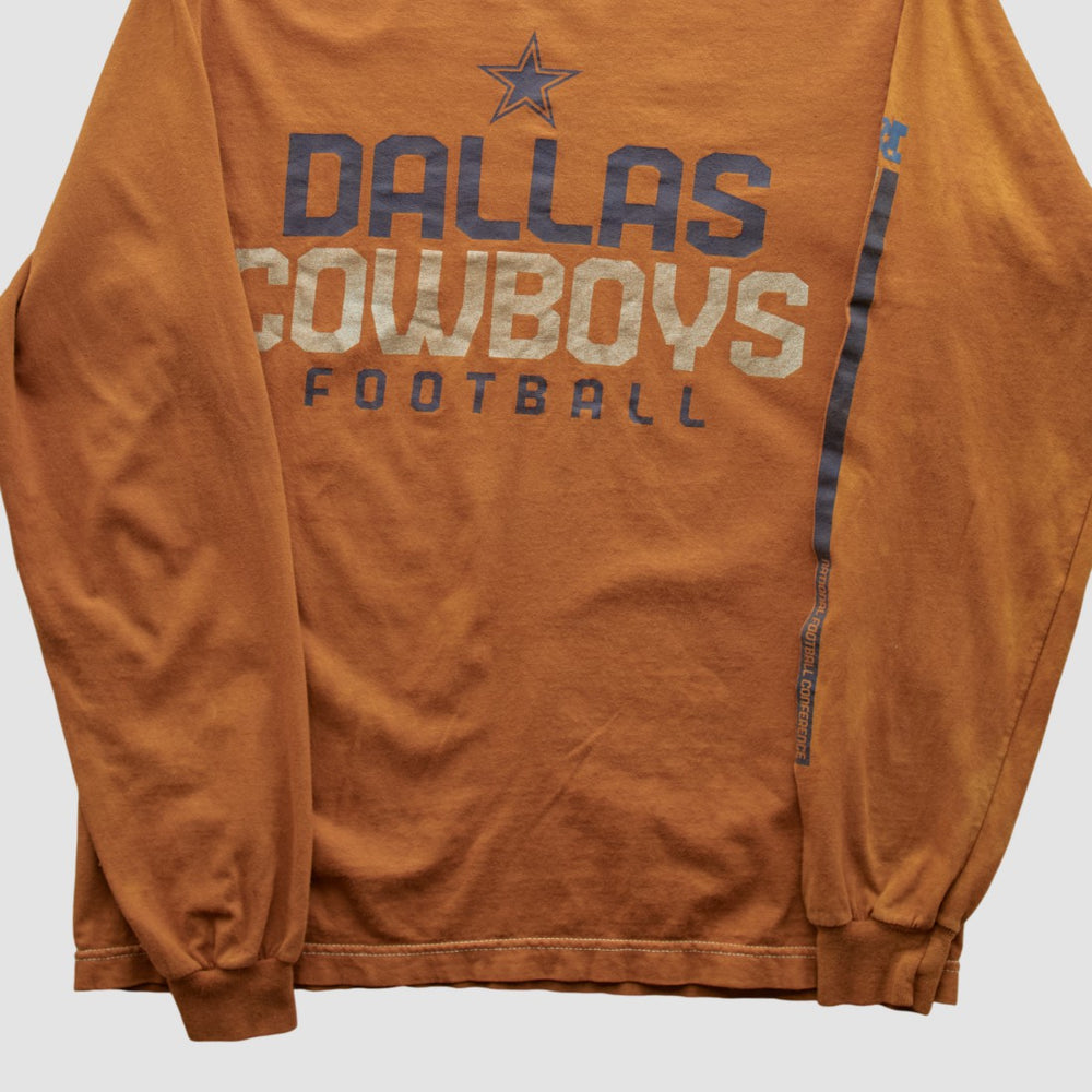 Dallas Cowboys Team Edition Apparel 2000s Long Sleeve T-shirt - Orange Vintage for sale