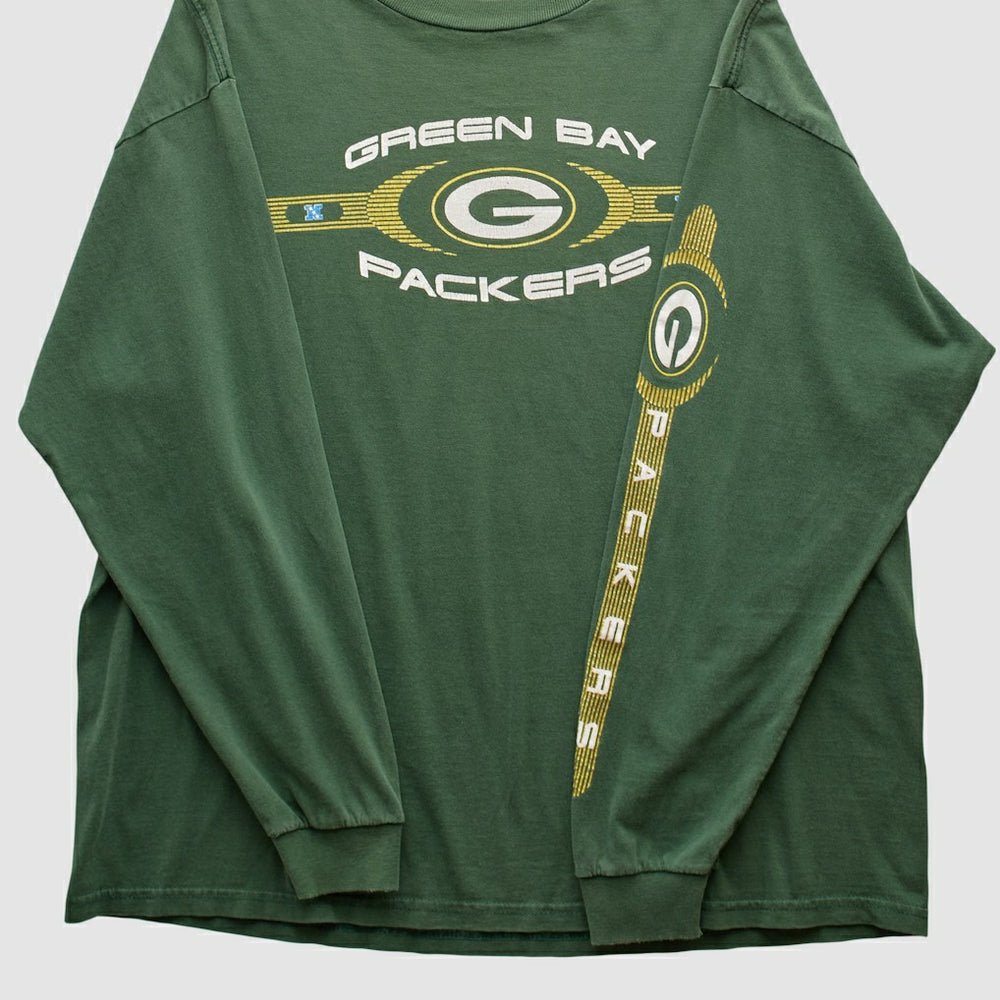 Green Bay Packers 2000s Long Sleeve T-shirt - Green Vintage sale