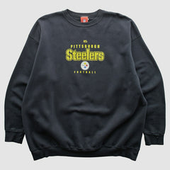 Pittsburgh Steelers NFL 2000s Pullover Sweatshirt - Black Vintage for sale