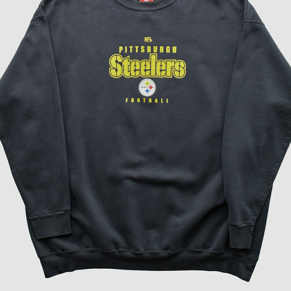 Pittsburgh Steelers NFL 2000s Pullover Sweatshirt - Black Vintage for sale