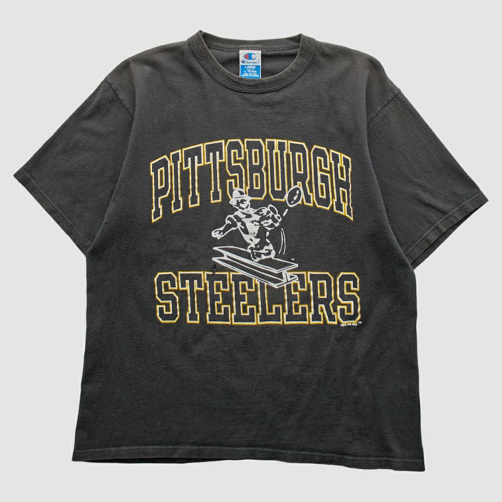 Pittsburgh Steelers Champion 1994 T-shirt - Black Vintage cheap