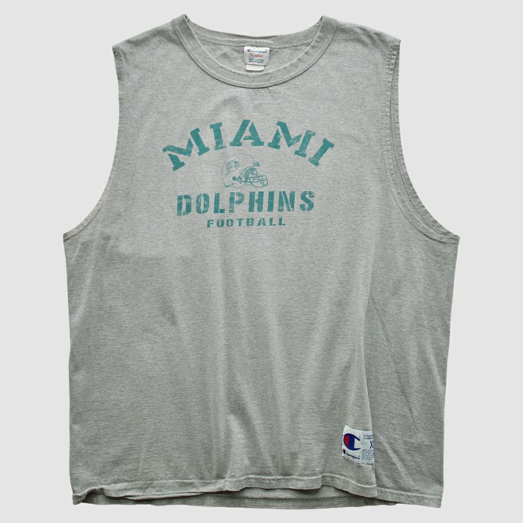 Miami Dolphins Champion 2000s Tank - Heather Gray Vintage outlet