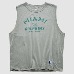 Miami Dolphins Champion 2000s Tank - Heather Gray Vintage outlet