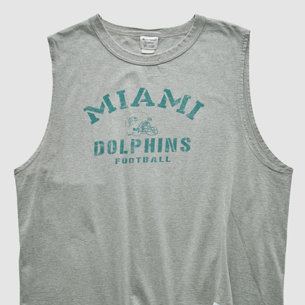 Miami Dolphins Champion 2000s Tank - Heather Gray Vintage outlet