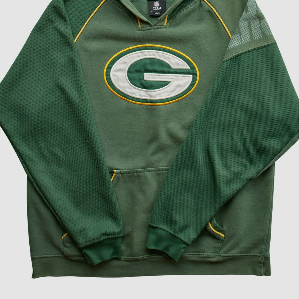 Green Bay Packers NFL 2010s Hooded Pullover Sweatshirt - Green Vintage for sale