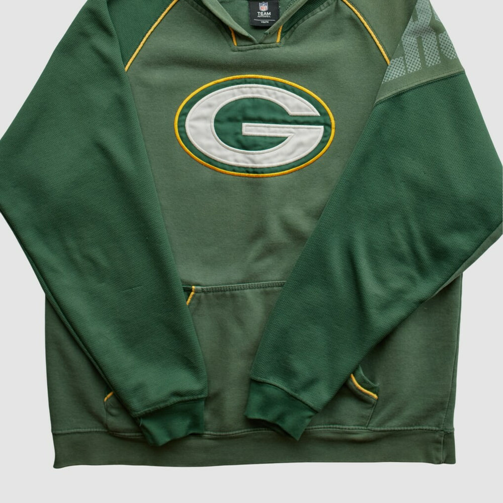 Green Bay Packers NFL 2010s Hooded Pullover Sweatshirt - Green Vintage for sale
