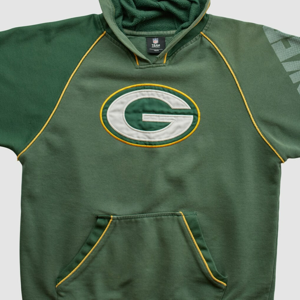 Green Bay Packers NFL 2010s Hooded Pullover Sweatshirt - Green Vintage for sale