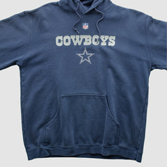 Dallas Cowboys Reebok 2000s Hooded Pullover Sweatshirt - Navy Vintage outlet