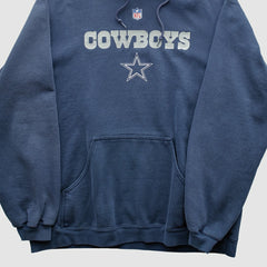 Dallas Cowboys Reebok 2000s Hooded Pullover Sweatshirt - Navy Vintage outlet