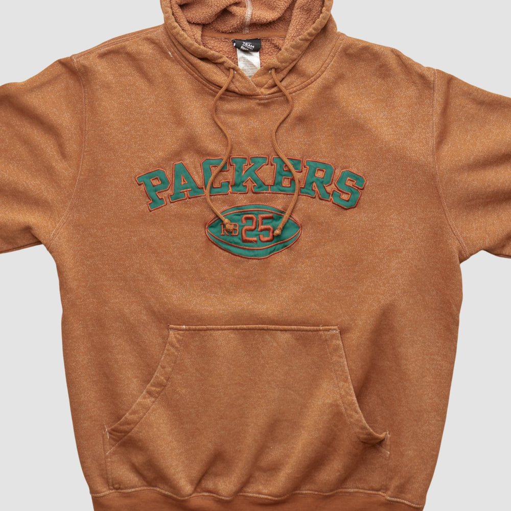 Green Bay Packers Reebok 2010s Hooded Pullover Sweatshirt - Brown Vintage outlet