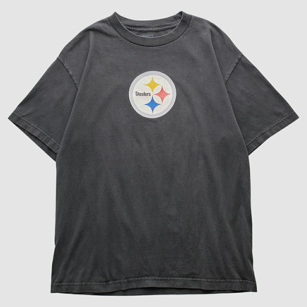 Pittsburgh Steelers Reebok 2000s T-shirt - Charcoal Vintage on sale